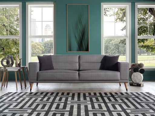 [201LNCAGF03000160] Lena Üçlü Koltuk Gri-2 