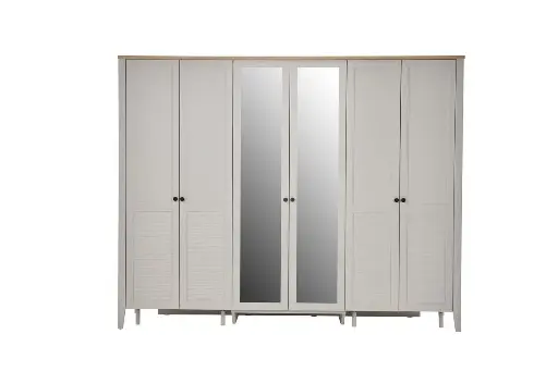 [22FNA2006ZXGE] FIONA 6 KAPAKLI DOLAP SEREZ GRI/FİONA MEŞE