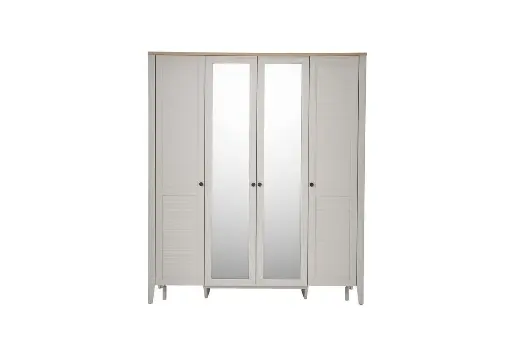 [22FNA2004ZXGE] FIONA 4 KAPAKLI DOLAP SEREZ GRI/FİONA MEŞE