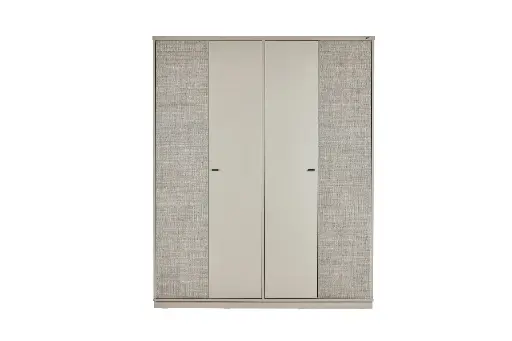 [22TRV2004DWKM] TRUVA 4 KAPAKLI DOLAP ERCİYES KREM/TRUVA TEKSTİL